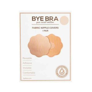 Bye Bra Fabric Nipple Covers Nude 1 Pair