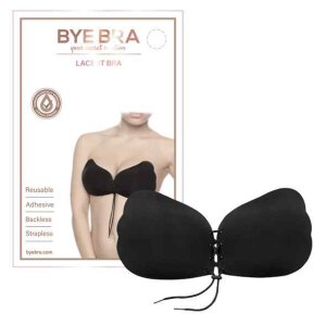 Bye Bra Lace-It Bra Black Cup A