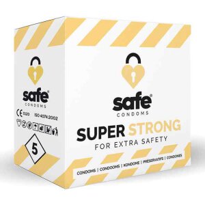 SAFE  Condoms Super Strong for Extra Safety (5 pcs)