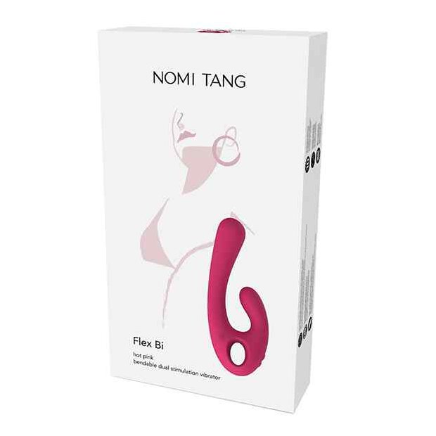Nomi Tang Flex Bi Bendable Dual Stimulation Vibrator Red Violet
