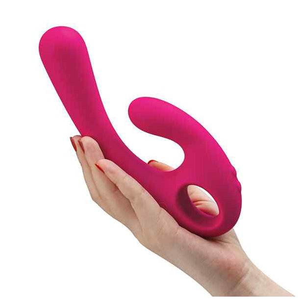 Nomi Tang Flex Bi Bendable Dual Stimulation Vibrator Red Violet