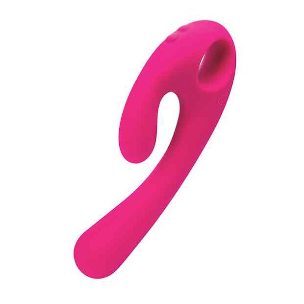 Nomi Tang Flex Bi Bendable Dual Stimulation Vibrator Red Violet