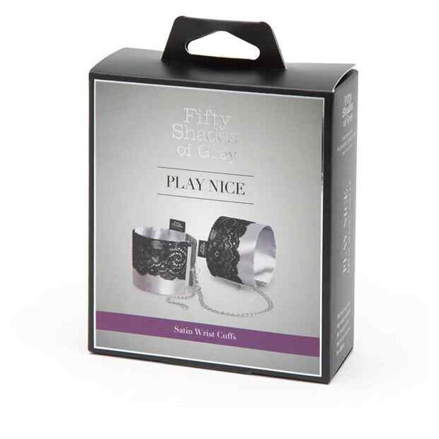 Fifty Shades of Grey Play Nice Satin & Lace Wrist Cuffs
