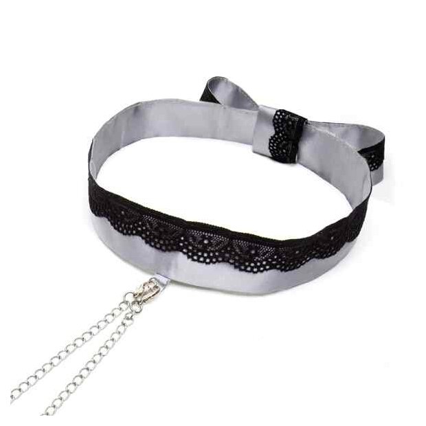 Fifty Shades of Grey Play Nice Satin & Lace Collar & Nipple Clamps