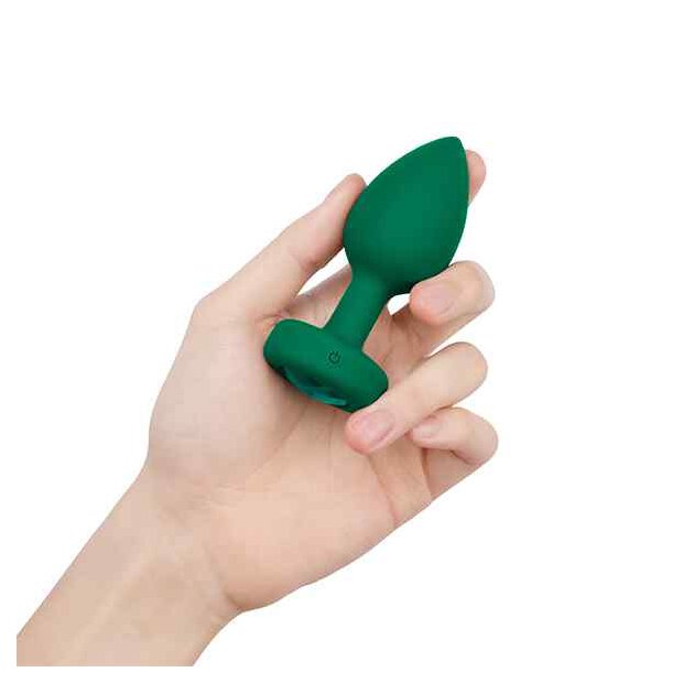 B-Vibe Vibrating Jewel Plug M/L Emerald