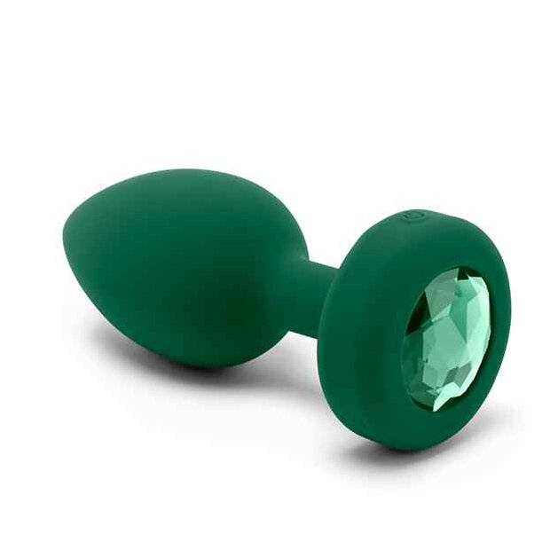 B-Vibe Vibrating Jewel Plug M/L Emerald