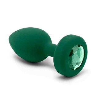 B-Vibe Vibrating Jewel Plug M/L Emerald