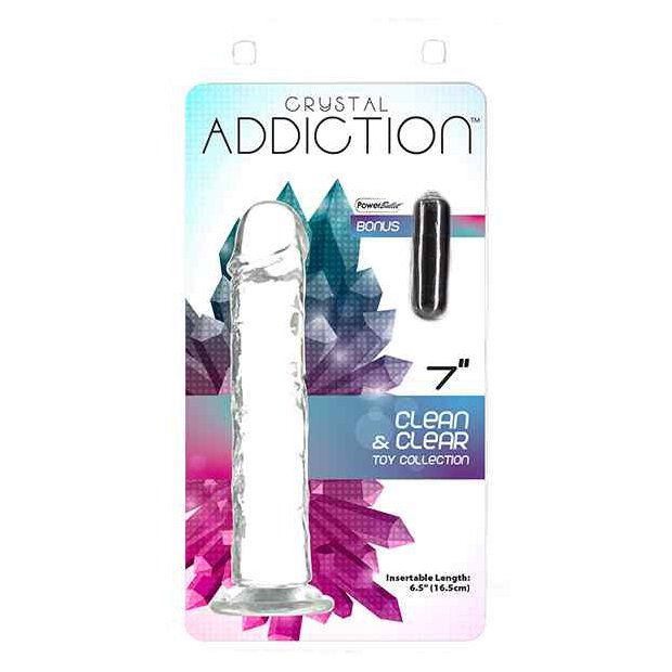 Addiction Crystal Addiction Vertical Dildo (No Balls) 7 Inch