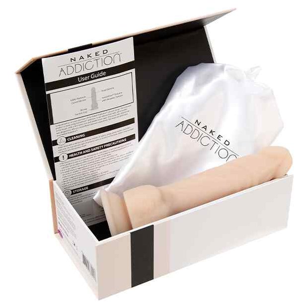 Naked Addiction Dual Density Dong 8 Inch Vanilla