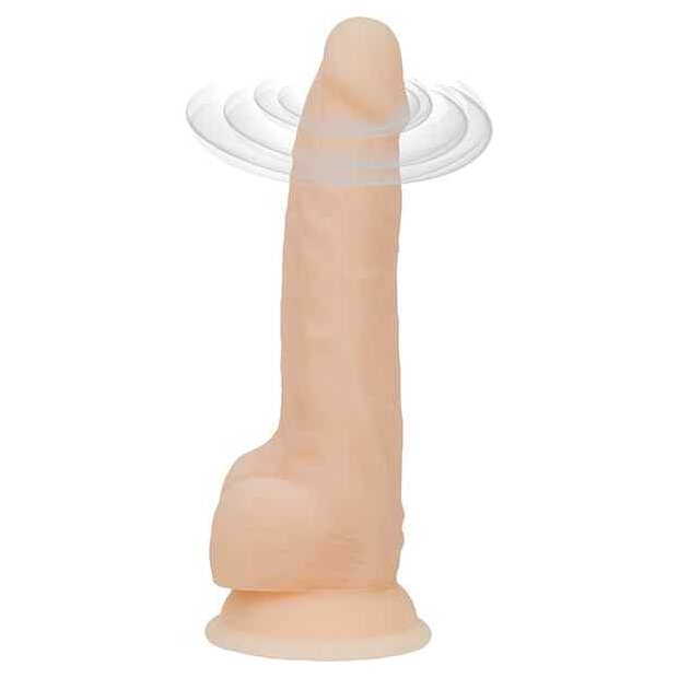 Naked Addiction Rotating & Vibrating Dong 8 Inch Vanilla