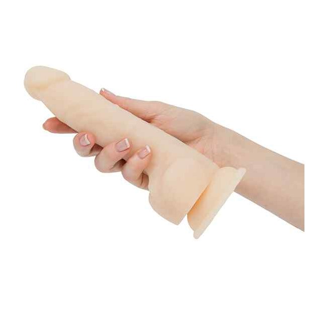 Naked Addiction Rotating & Vibrating Dong 8 Inch Vanilla