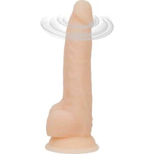 Naked Addiction Rotating & Vibrating Dong Vanilla 20.5cm