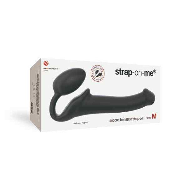 Strap-On-Me Semi-Realistic Bendable Strap-On Black M