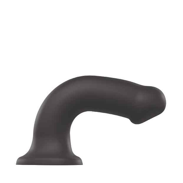 Strap-On-Me Semi-Realistic Dual Density Bendable Dildo Black L