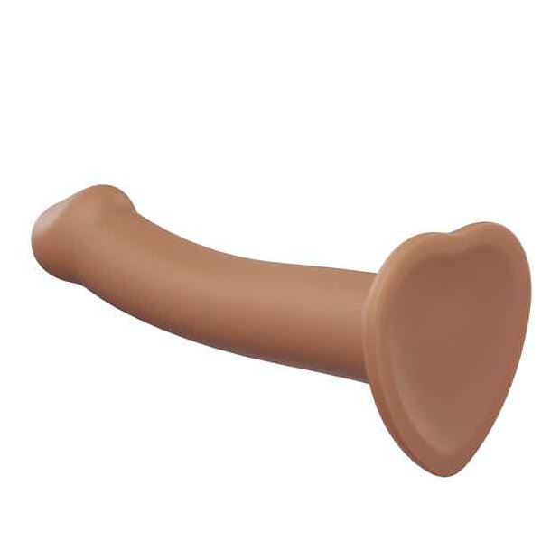 Strap-On-Me Semi-Realistic Dual Density Bendable Dildo Caramel L