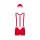 Obsessive Mr Claus costume red S/M