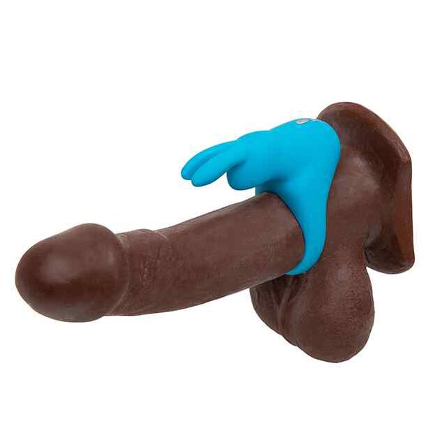 Happy Rabbit Rechargeable Vibrating Rabbit Cock Ring Blue