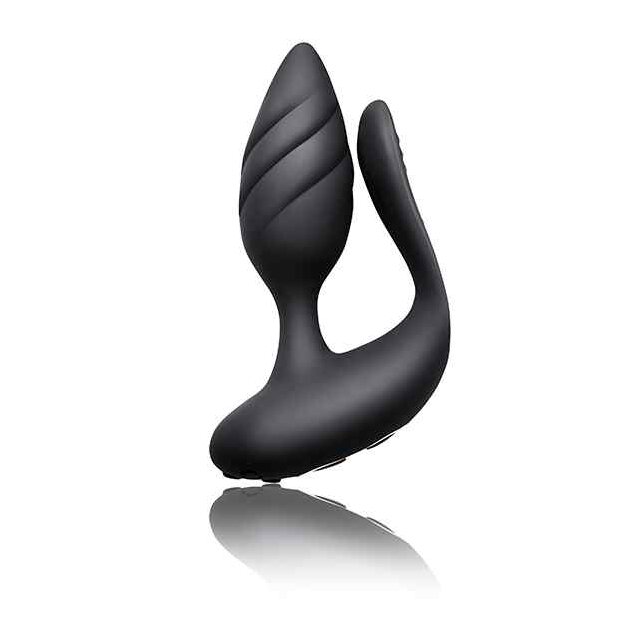 Rocks Off Cocktail Dual Motored Couples Toy Black