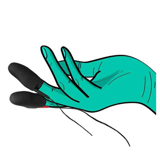 ElectraStim Silicone Noir Explorer Finger Sleeves